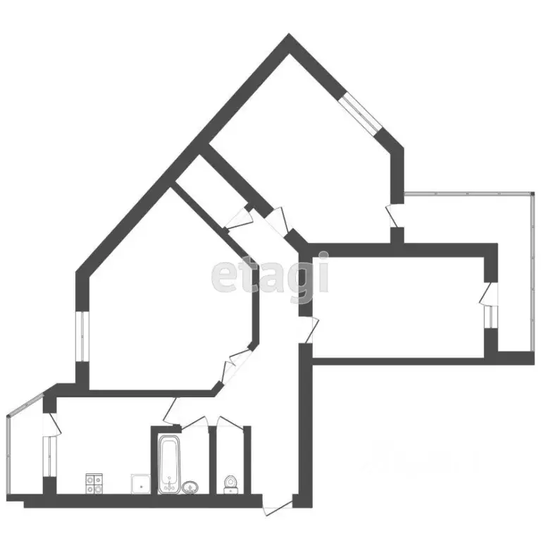 3-к кв. Мордовия, Саранск ул. Ульянова, 91 (81.0 м) - Фото 1