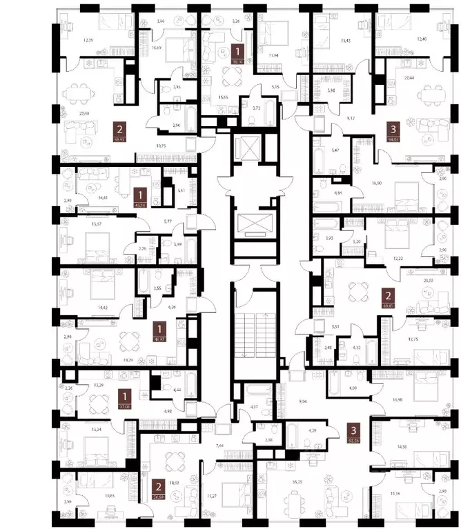 2-к кв. Рязанская область, Рязань ул. Бирюзова, 20с1 (69.41 м) - Фото 2