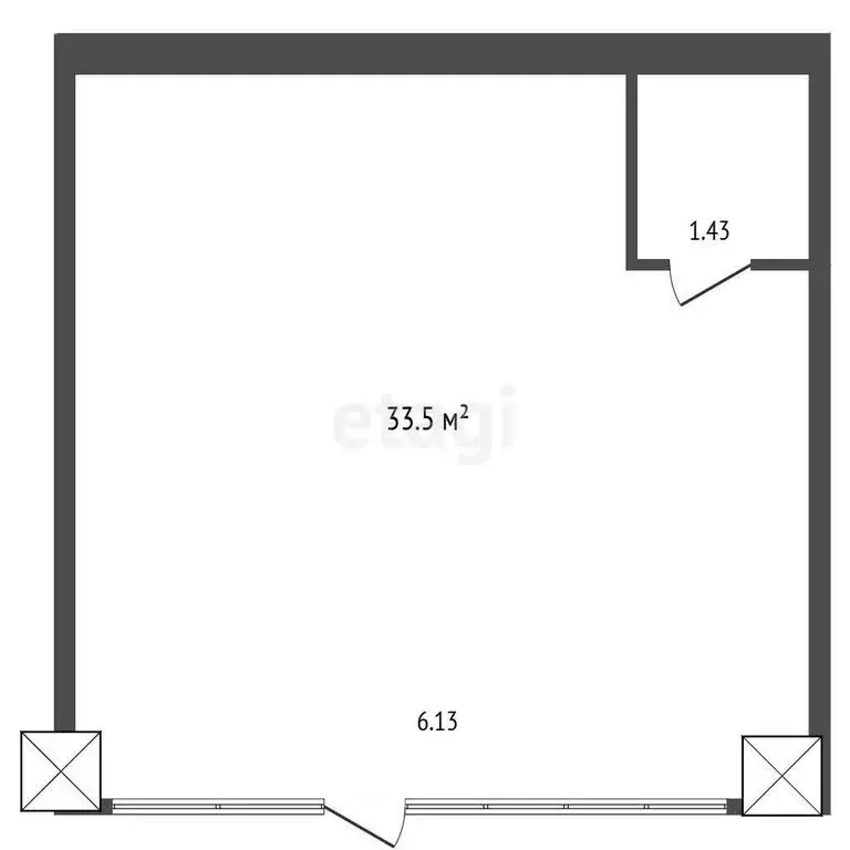 Торговая площадь (35.5 м) - Фото 1