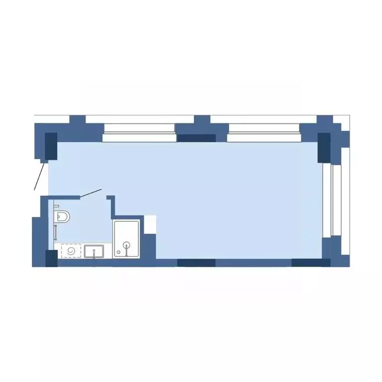 1-к кв. Новосибирская область, Новосибирск  (28.99 м) - Фото 0