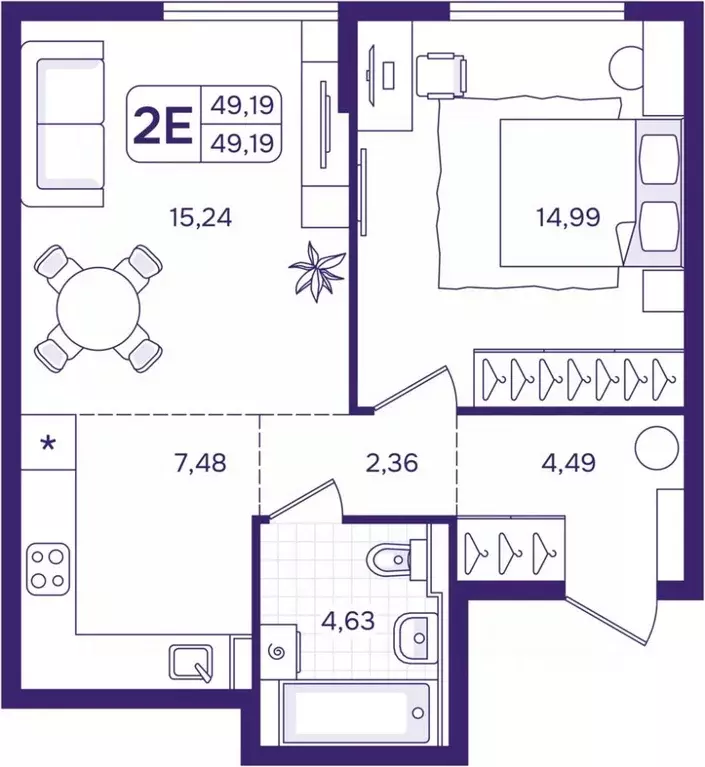 1-к кв. Приморский край, Владивосток ул. Борисенко (49.19 м) - Фото 1