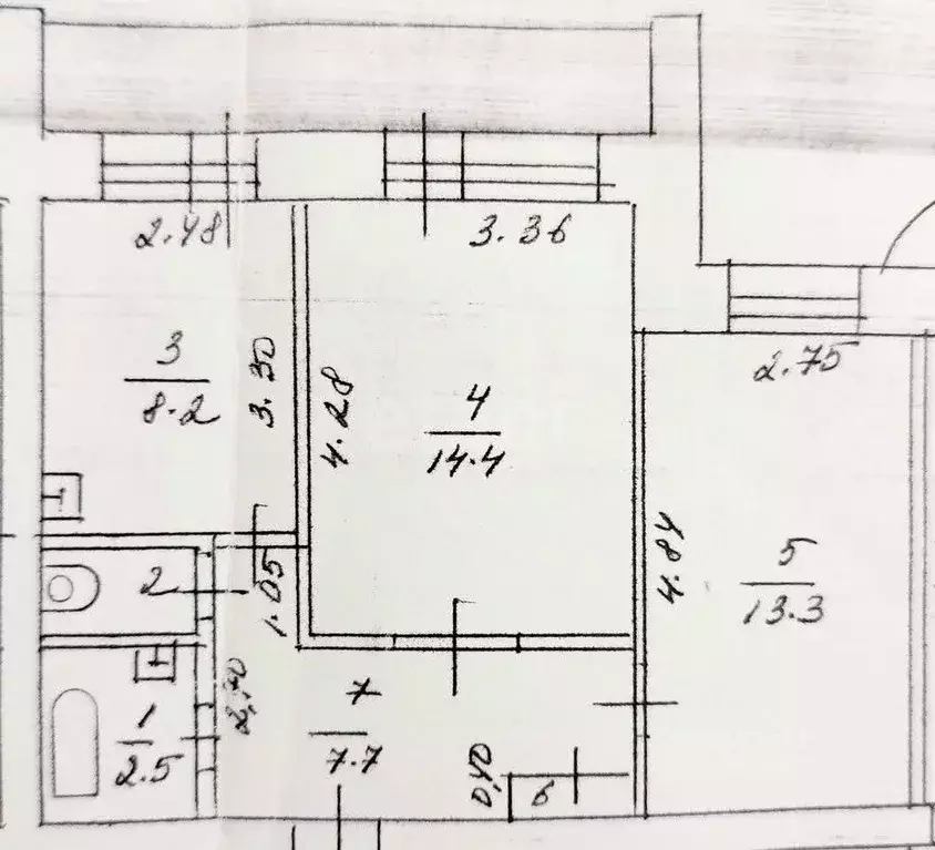 2-к кв. Алтайский край, Барнаул Красноармейский просп., 111 (47.8 м) - Фото 2