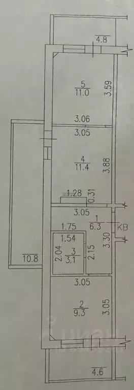 2-к кв. Кировская область, Киров ул. Романа Ердякова, 7к1 (41.1 м) - Фото 1