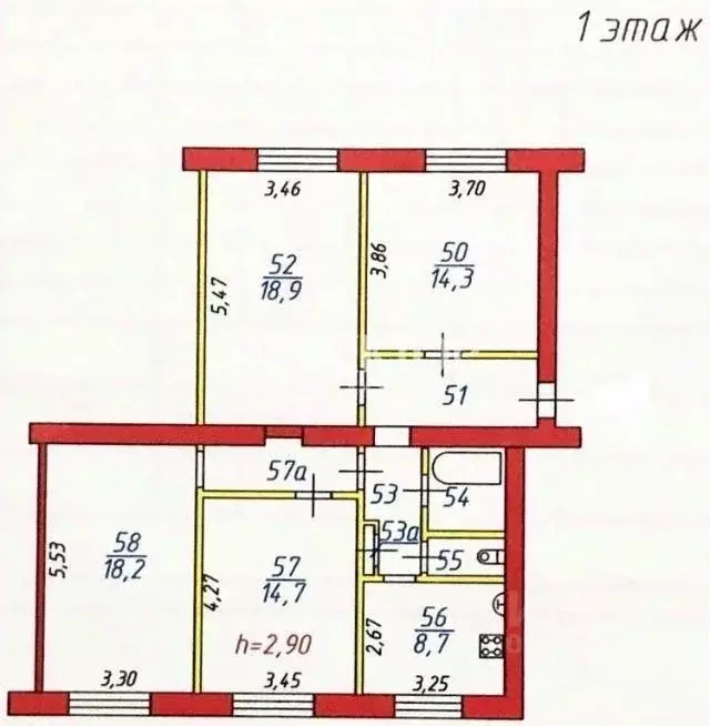 2-к кв. Ивановская область, Иваново Лежневская ул., 164 (67.4 м) - Фото 1