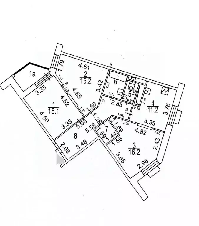 3-к кв. Москва Варшавское ш., 139 (79.0 м) - Фото 1