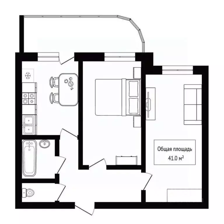 2-к кв. Новосибирская область, Новосибирск ул. Дуси Ковальчук, 238 ... - Фото 2