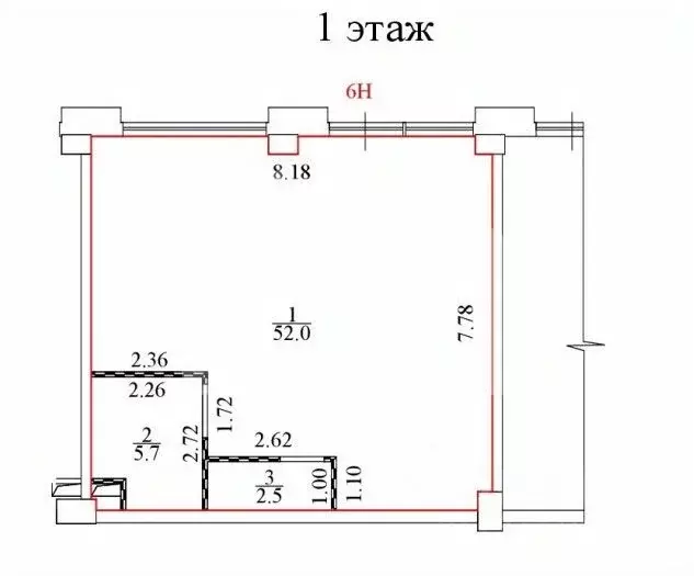 Помещение свободного назначения в Москва Мичуринский просп., 56 (60 м) - Фото 2