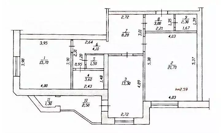 2-к кв. Чувашия, Чебоксары Университетская ул., 10 (77.0 м) - Фото 1