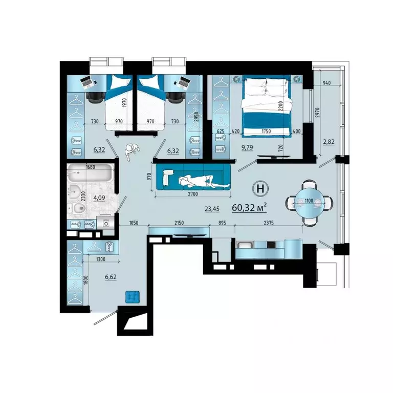 3-к кв. Приморский край, Владивосток просп. Красного Знамени (60.32 м) - Фото 1