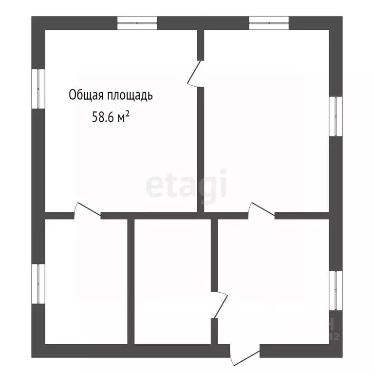 Дом в Кемеровская область, Топки ул. Кирова, 88 (59 м) - Фото 1