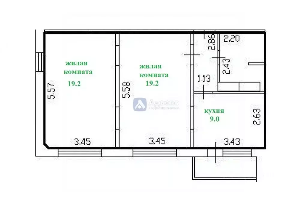 2-к кв. Тюменская область, Тюмень ул. Александра Митинского, 7 (56.1 ... - Фото 2