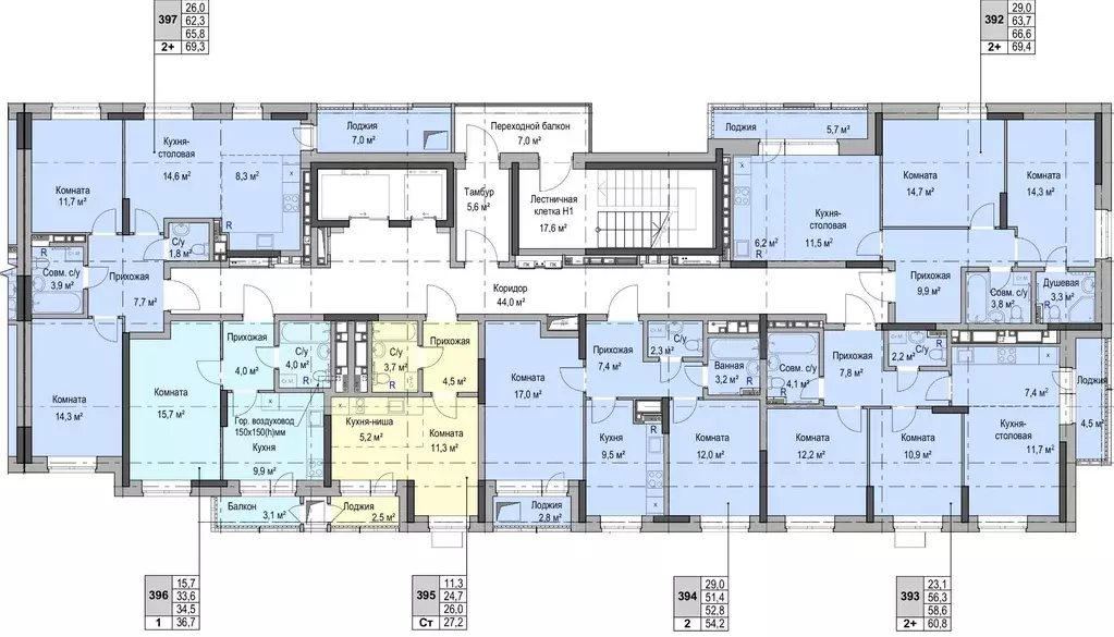 2-к кв. Удмуртия, Ижевск Ботеневский пер., 30к1 (52.8 м) - Фото 2