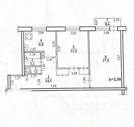 2-к кв. Забайкальский край, Чита Набережная ул., 78А (53.5 м) - Фото 1
