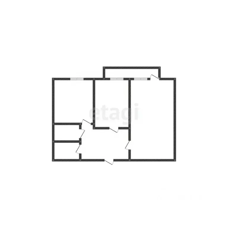 2-к кв. Бурятия, Улан-Удэ Кабанская ул., 20 (48.0 м) - Фото 1