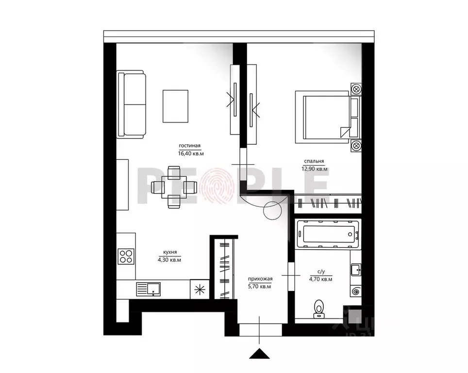 2-к кв. Москва Кутузовский проезд, 16А/1 (43.9 м) - Фото 0