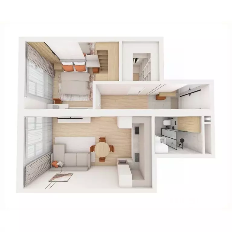 2-к кв. Приморский край, Владивосток ул. Нейбута (53.5 м) - Фото 2