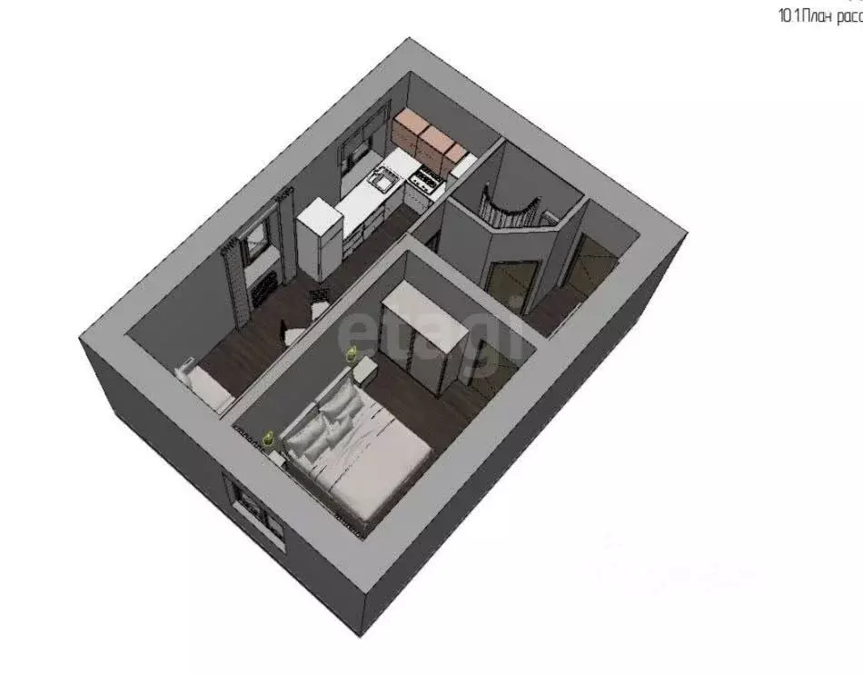 1-комнатная квартира: Севастополь, улица Циолковского, 4 (32 м) - Фото 1