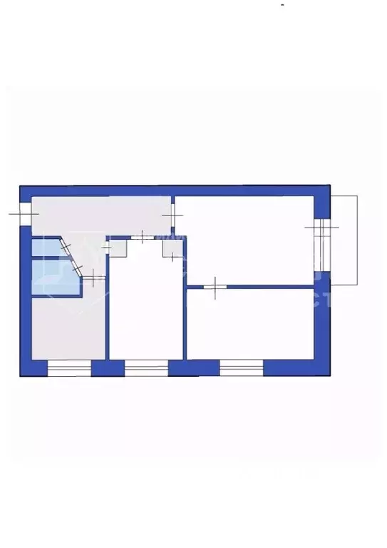 3-к кв. Кемеровская область, Ленинск-Кузнецкий ул. Шевцовой, 1 (51.2 ... - Фото 2