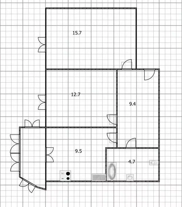 2-к кв. Башкортостан, Уфа ул. Ухтомского, 26 (52.0 м) - Фото 1