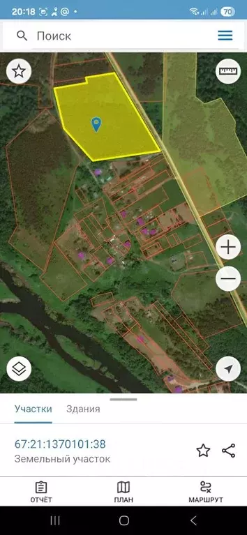 Участок в Смоленская область, Угранский муниципальный округ, ... - Фото 1