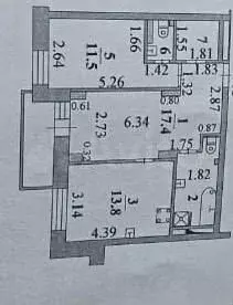 2-к. квартира, 63 м, 3/24 эт. - Фото 0