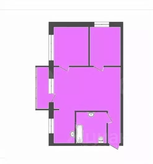 3-к кв. Красноярский край, Красноярск Семафорная ул., 399 (49.3 м) - Фото 1