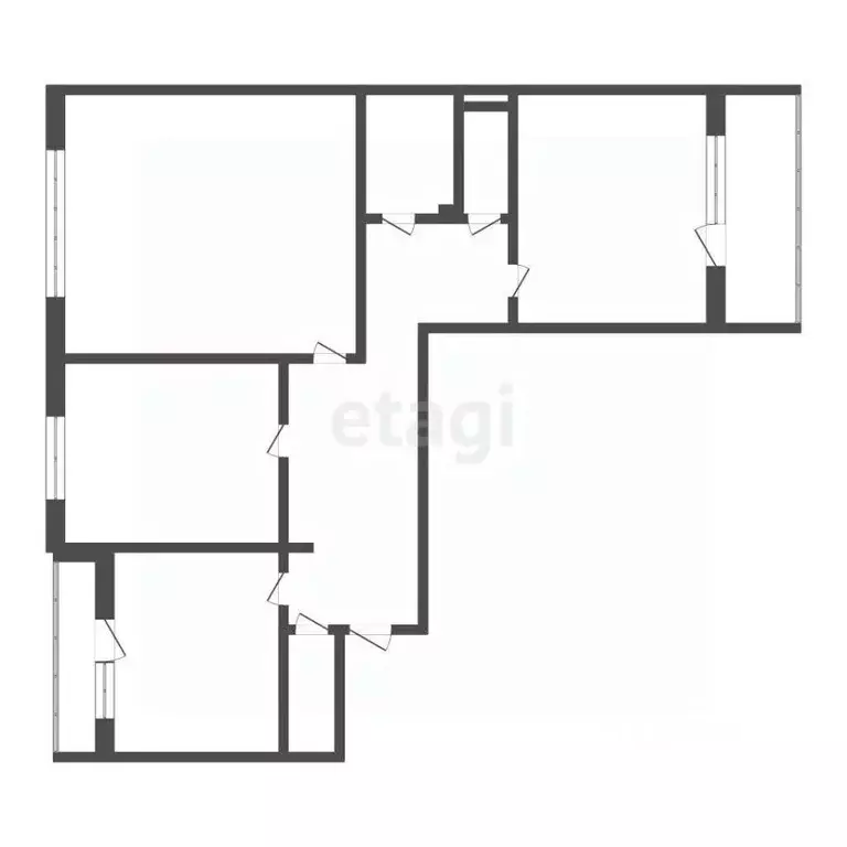 3-к кв. Тверская область, Тверь пер. 1-й Вагонников, 43 (69.3 м) - Фото 2