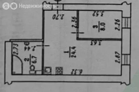 2-комнатная квартира: Омск, улица Куйбышева, 62 (39.1 м) - Фото 2