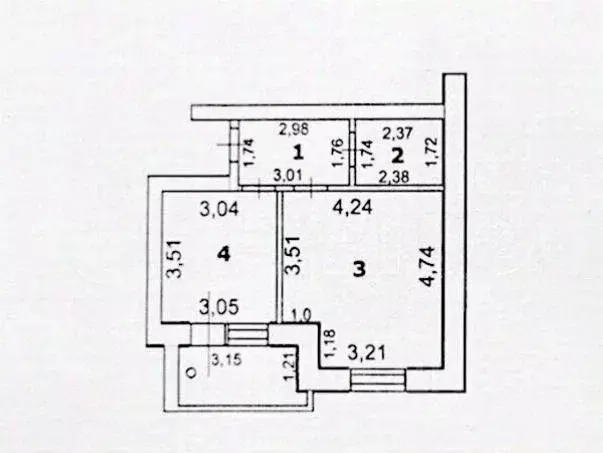 1-к кв. Белгородская область, Губкин Севастопольская ул., 113 (38.7 м) - Фото 2