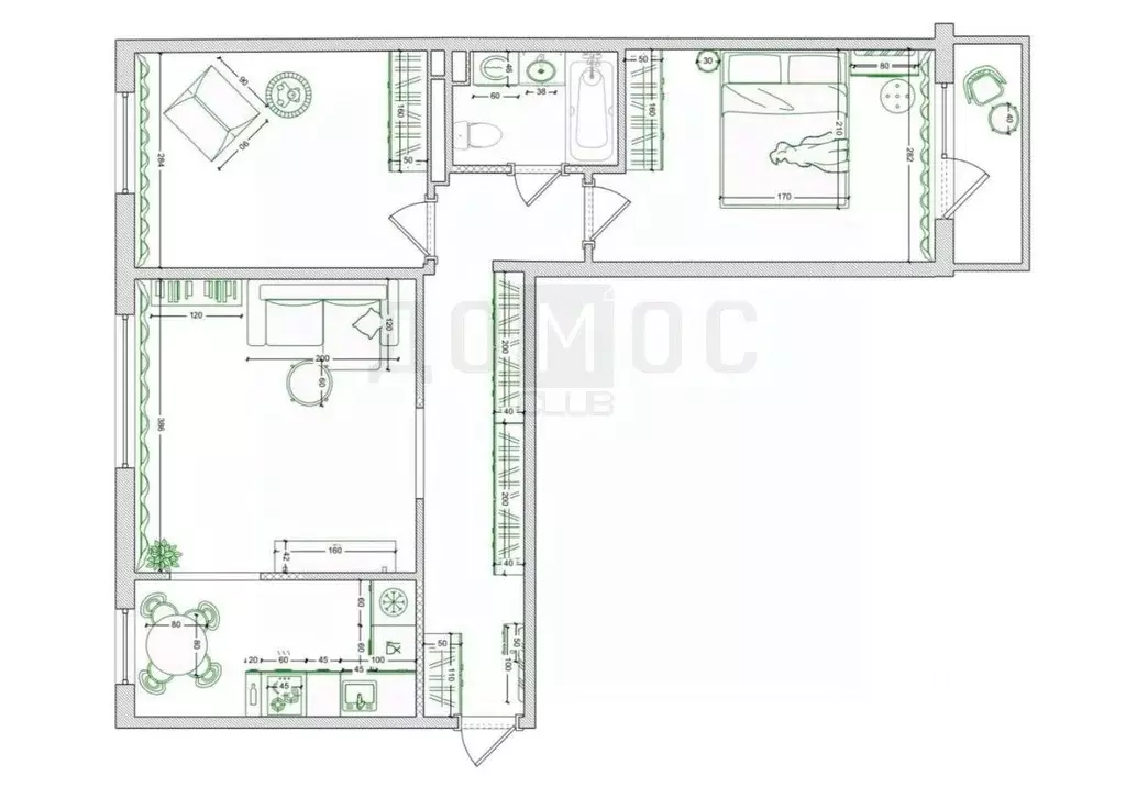 3-к кв. Свердловская область, Екатеринбург ул. Белореченская, 23к5 ... - Фото 2