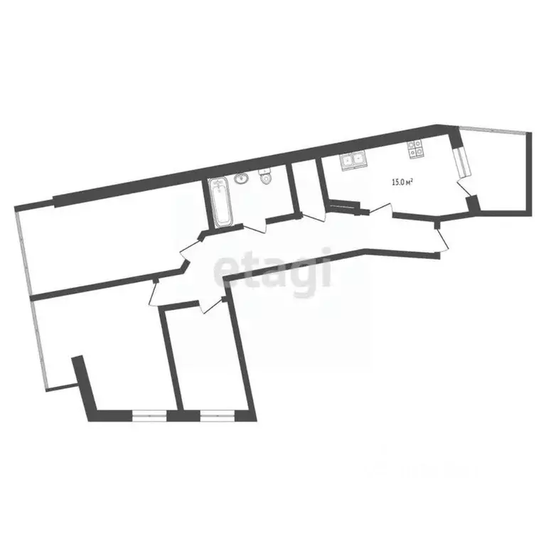 3-к кв. Липецкая область, Липецк ул. И.В. Свиридова, 14 (80.0 м) - Фото 1