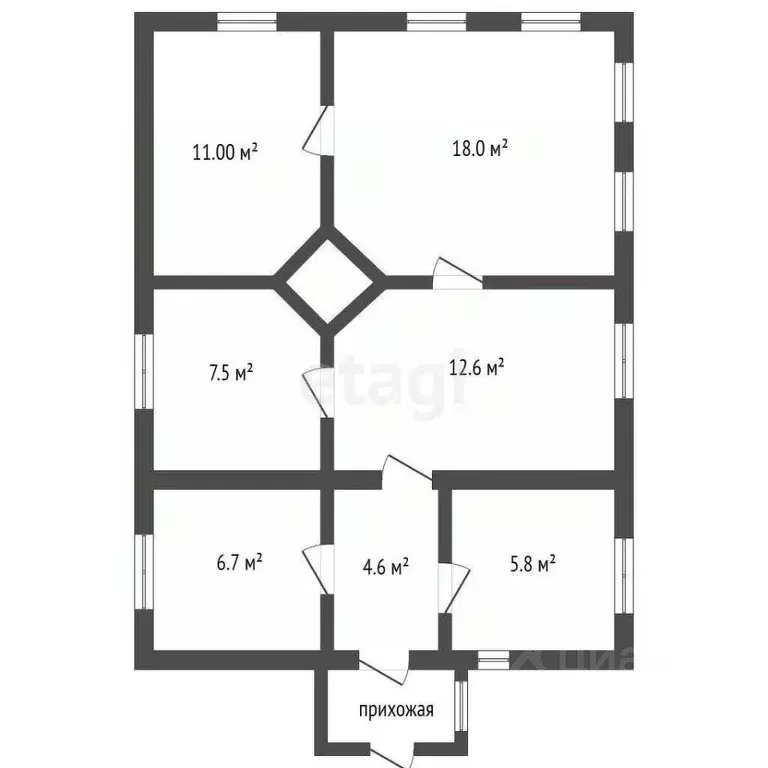 Дом в Воронежская область, Семилукский район, Стрелица рп ул. ... - Фото 2