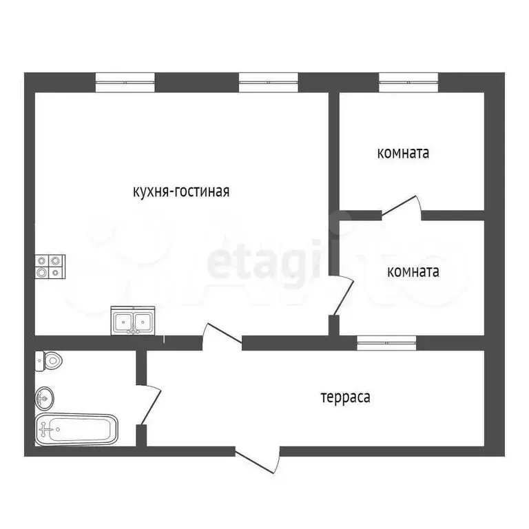 Дом 56,5 м на участке 15,6 сот. - Фото 1