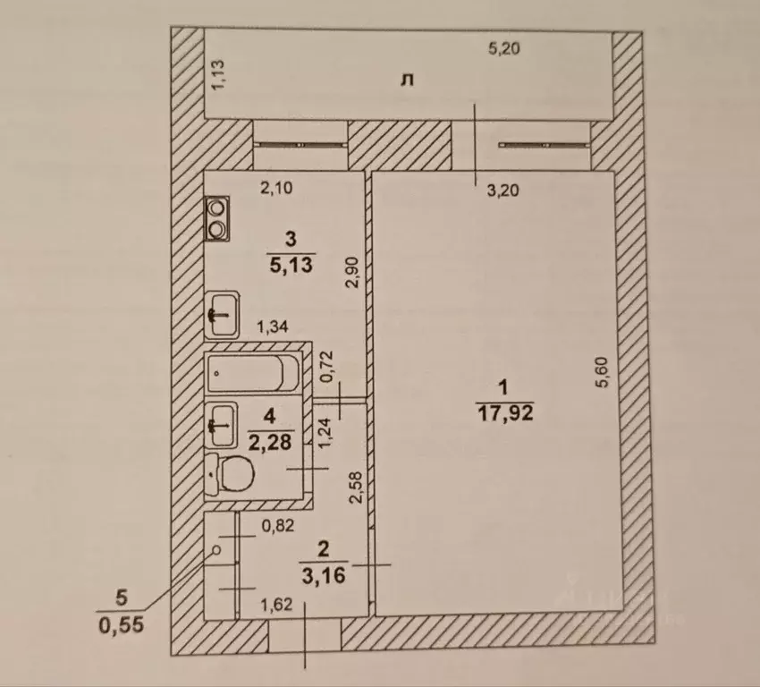 1-к кв. Ульяновская область, Ульяновск ул. Димитрова, 75 (29.0 м) - Фото 0