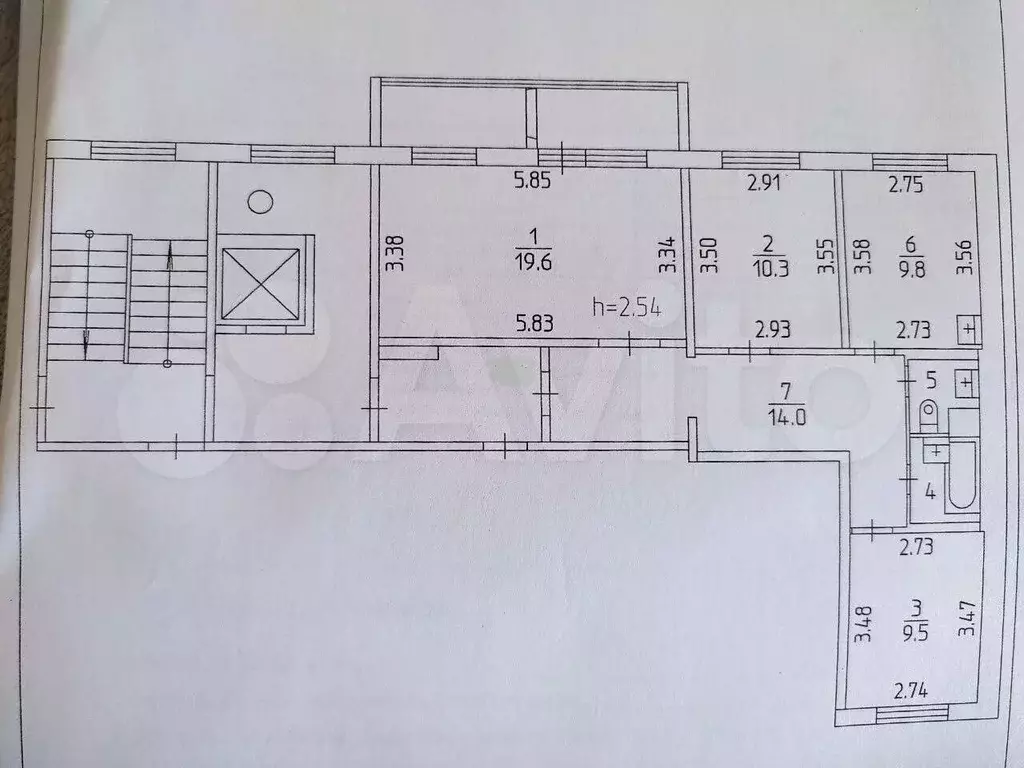 3-к. квартира, 67,5 м, 8/10 эт. - Фото 0