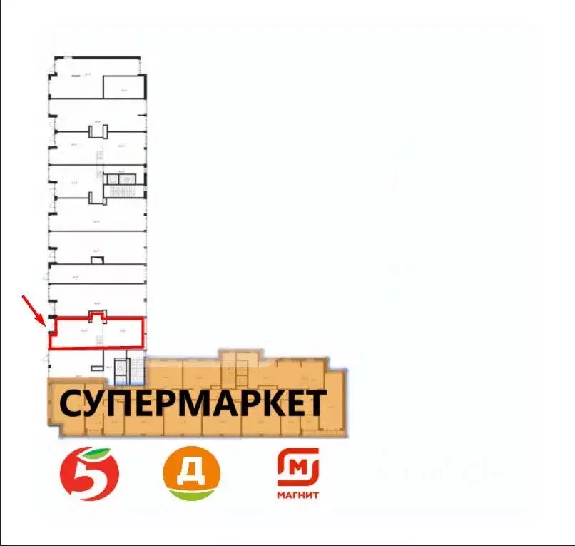 Торговая площадь в Московская область, Химки Клязьма-Старбеево мкр, ... - Фото 2
