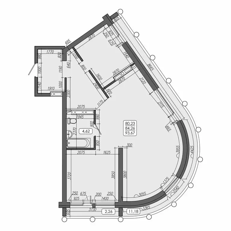 3-комнатная квартира: Владивосток, улица Мыс Кунгасный, 3Б (84.26 м) - Фото 0