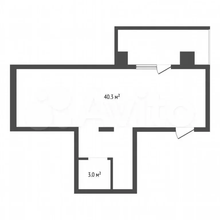 Продам помещение свободного назначения, 43.3 м - Фото 0
