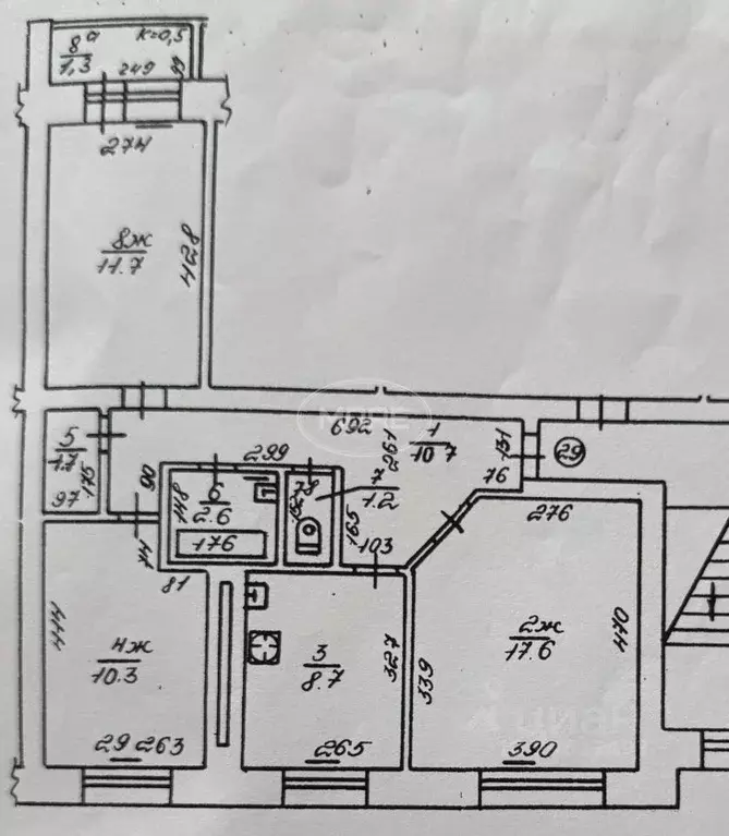 3-к кв. Калининградская область, Калининград Бассейная ул., 31 (64.5 ... - Фото 2