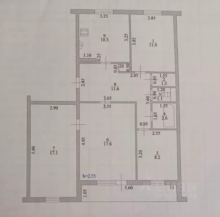 4-к кв. Волгоградская область, Городищенский район, Ерзовское ... - Фото 2