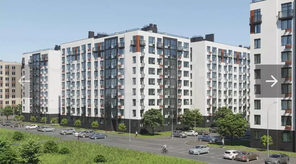 1-к. квартира, 38,5 м, 8/9 эт. - Фото 0