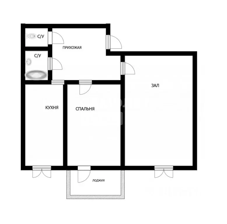 2-к кв. Томская область, Томск тракт Московский, 6/3 (50.0 м) - Фото 1