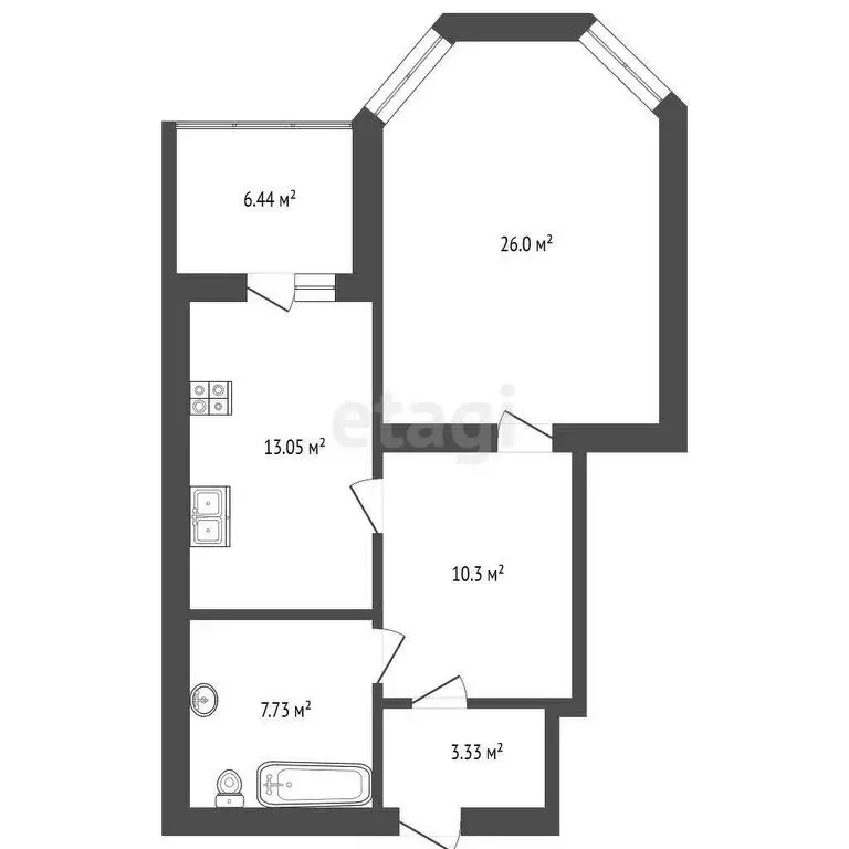 1-комнатная квартира: Самара, Ново-Садовая улица, 138 (68 м) - Фото 0