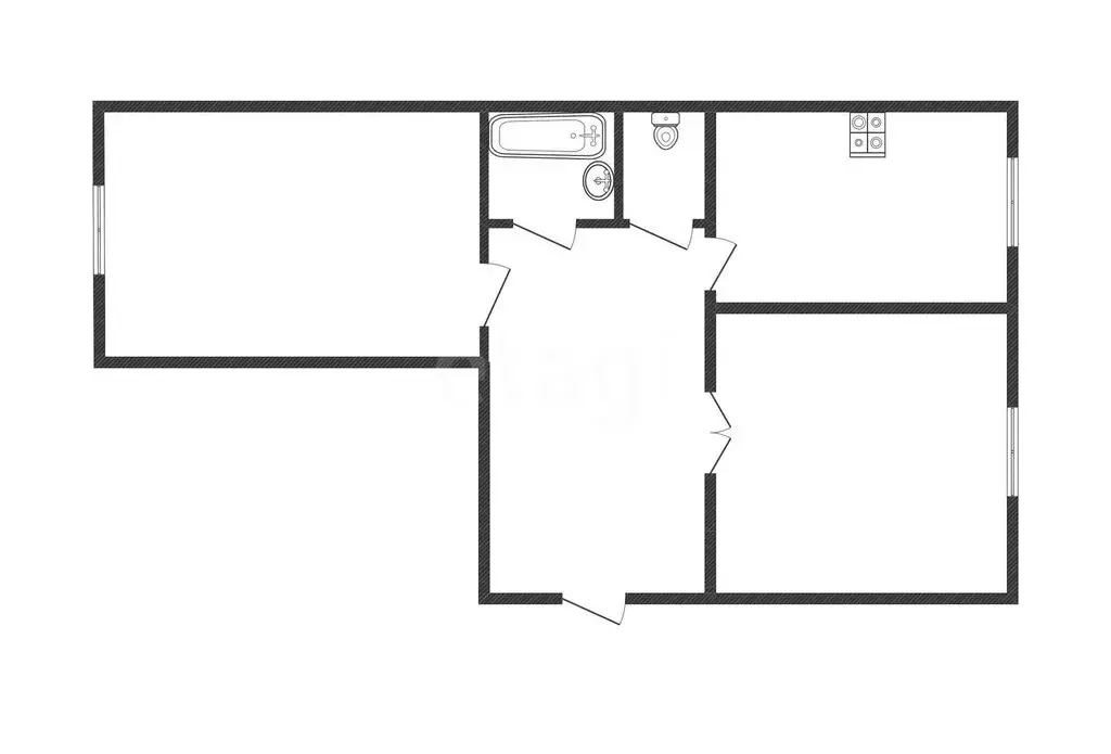 2-комнатная квартира: Абакан, улица Крылова, 96 (52.7 м) - Фото 0