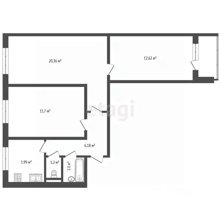 3-к кв. Москва Стройковская ул., 10 (59.0 м) - Фото 2