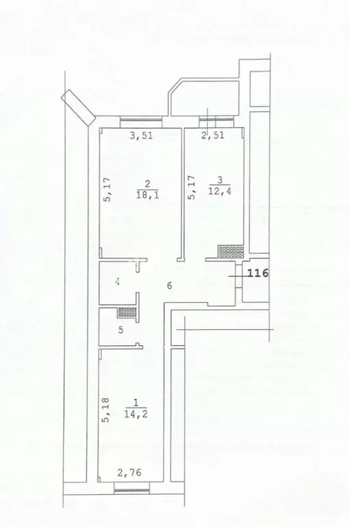 2-к кв. Ханты-Мансийский АО, Нижневартовск ул. Ленина, 31 (58.1 м) - Фото 1