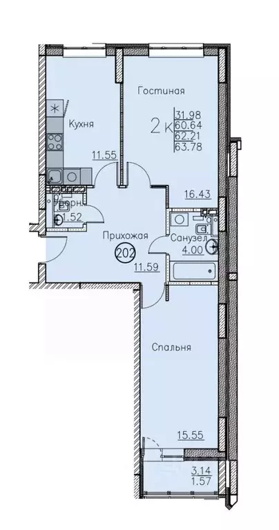 Свободной планировки кв. Саратовская область, Энгельс Петровская ул., ... - Фото 1