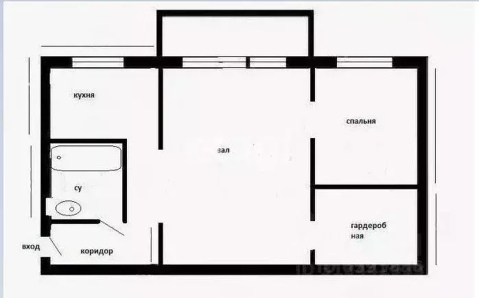 2-к кв. Тульская область, Узловая ул. Трегубова, 38 (42.1 м) - Фото 1