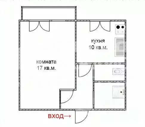 1-к кв. Омская область, Омск ул. Масленникова, 78 (36.0 м) - Фото 1