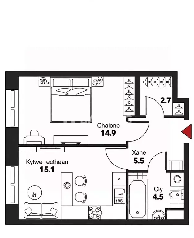 1-к кв. Москва Летниковская ул., 6к2 (43.0 м) - Фото 2
